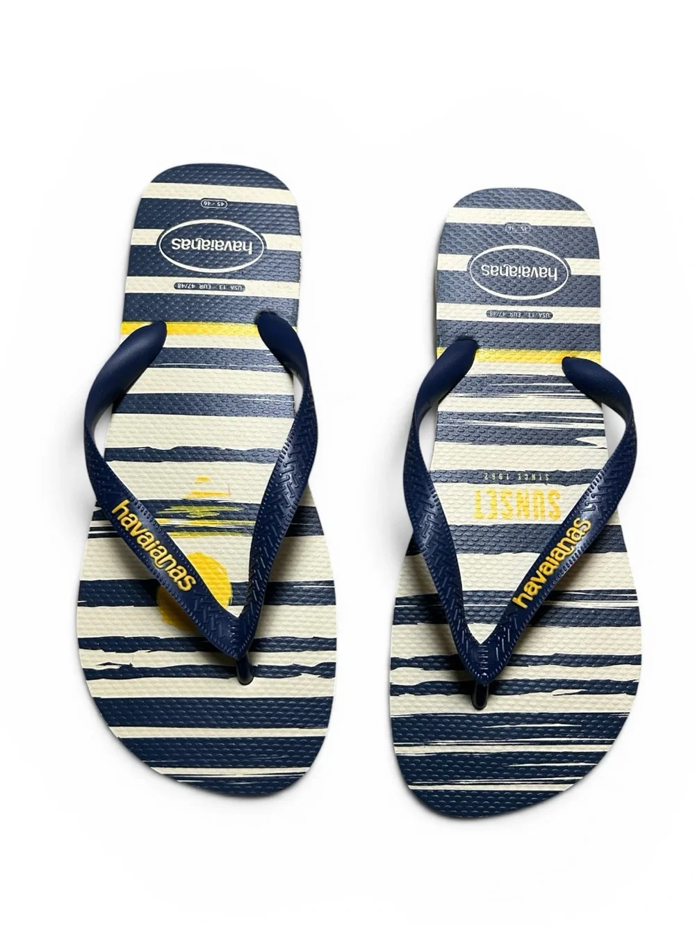 Havaianas Printed Men's Top Nautical Flip Flops Size 13